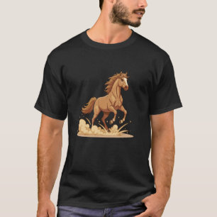 Galloping Stallion Wild Horse Equestrian Western T-Shirt