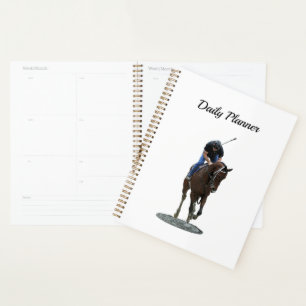 Galloping Thoroughbred Horse Daily Planner