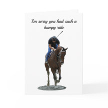 Galloping Thoroughbred Horse Greeting Card