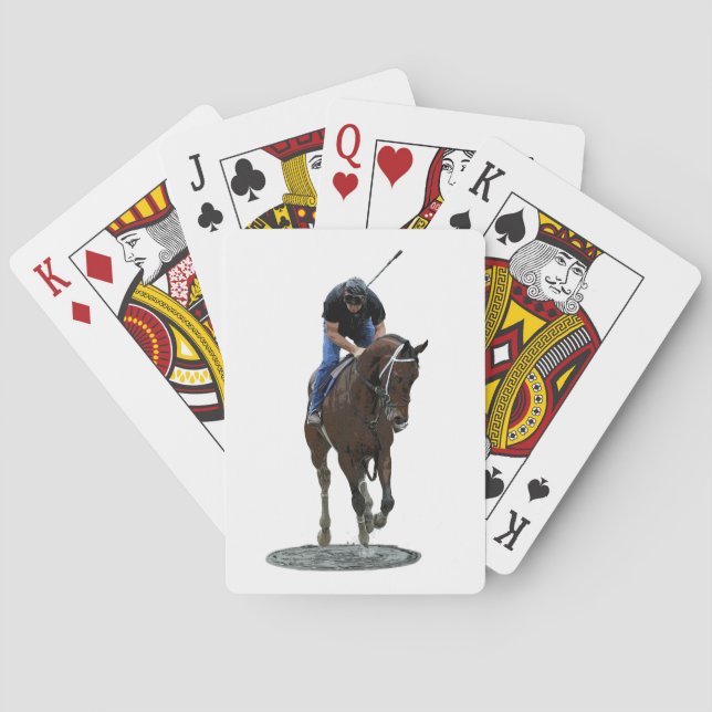 Galloping Thoroughbred Horse Playing Cards (Back)