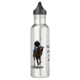 Galloping Thoroughbred Horse Water Bottle