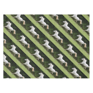 Galloping White Horse Tablecloth