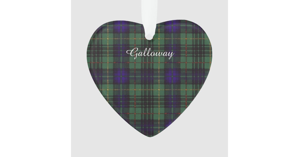 Galloway clan Plaid Scottish kilt tartan Ornament Zazzle