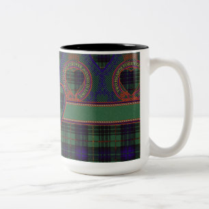 Galloway clan Plaid Scottish kilt tartan Two-Tone Coffee Mug
