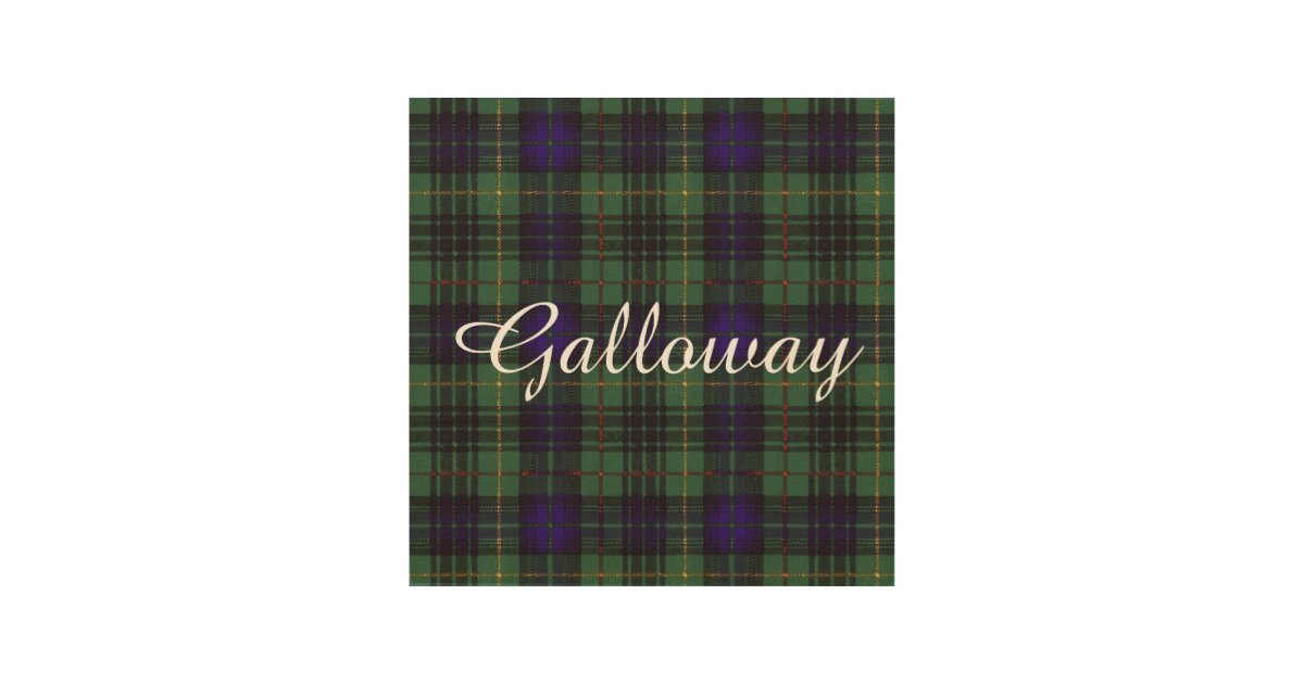Galloway clan Plaid Scottish kilt tartan Wood Wall Art Zazzle