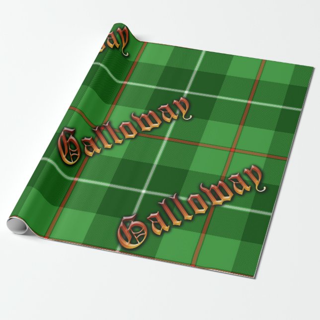 Galloway District Tartan Wrapping Paper (Unrolled)