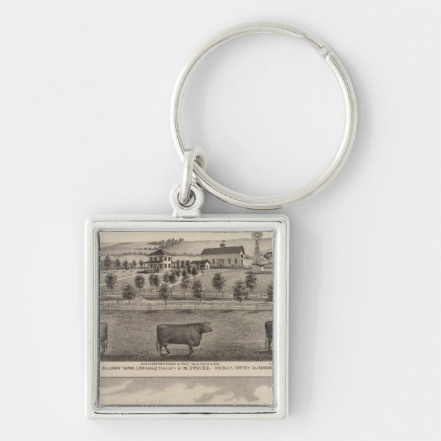 Galloway Ranch, Kansas Key Ring (Front)