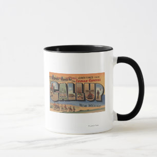 Gallup, New Mexico - Large Letter Scenes Mug