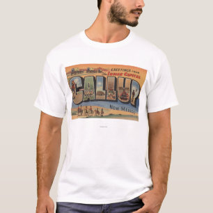 Gallup, New Mexico - Large Letter Scenes T-Shirt