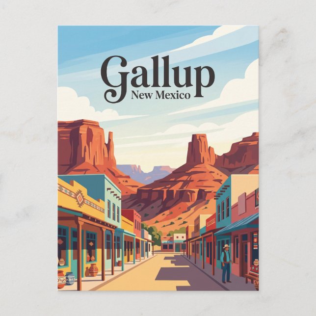 Gallup New Mexico Postcard (Front)