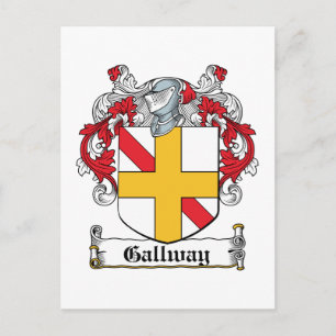 Gallway Family Crest Postcard