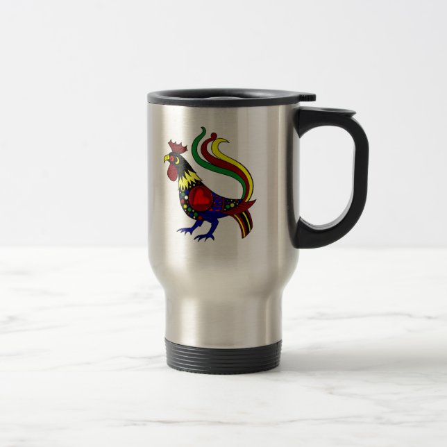Galo de Barcelos - Camisas e presentes Travel Mug (Right)