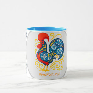 Galo de Barcelos Mug – Portuguese Rooster Azulejo