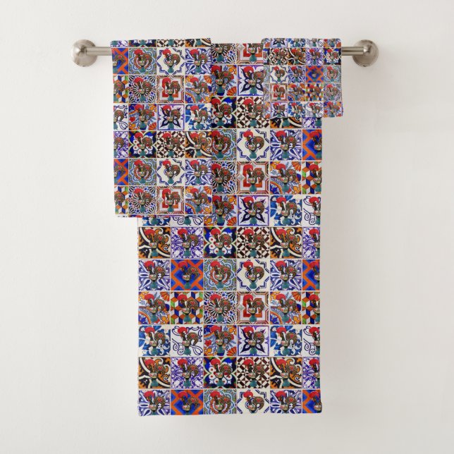 Galo de Barcelos, Portugal Bath Towel Set (Insitu)