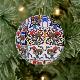Galo de Barcelos Portugal  Ceramic Tree Decoration