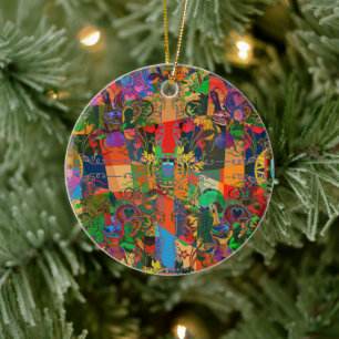 Galo de Barcelos, Portugal Ceramic Tree Decoration