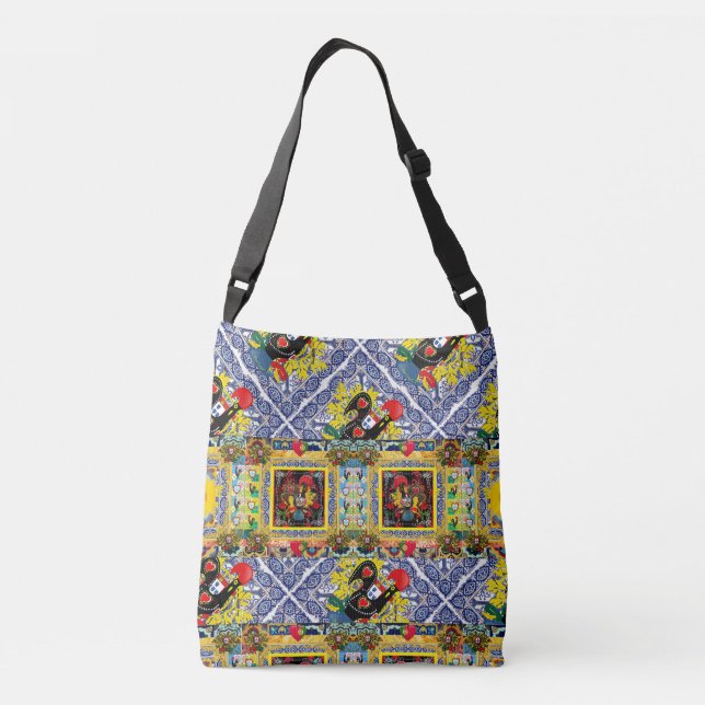 Galo de Barcelos, Portugal Crossbody Bag (Back)