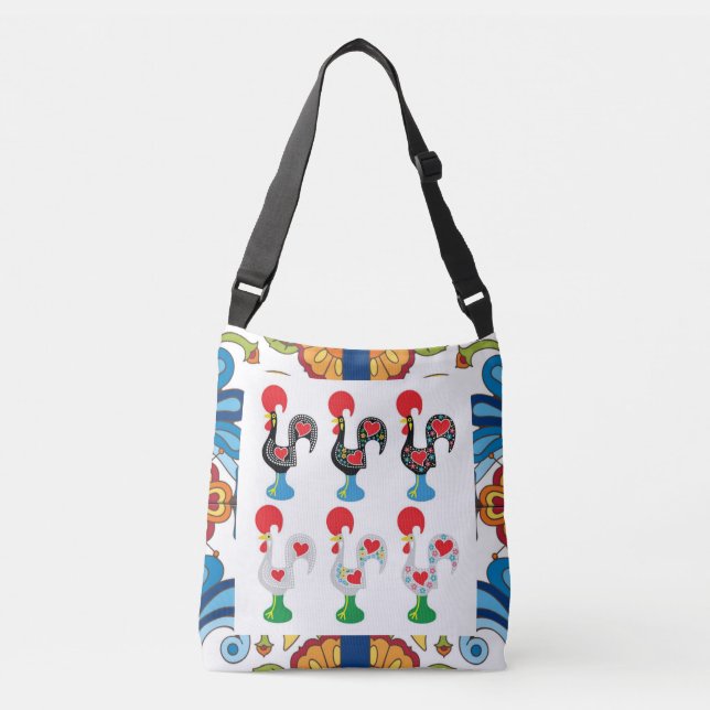 Galo de Barcelos, Portugal Crossbody Bag (Front)