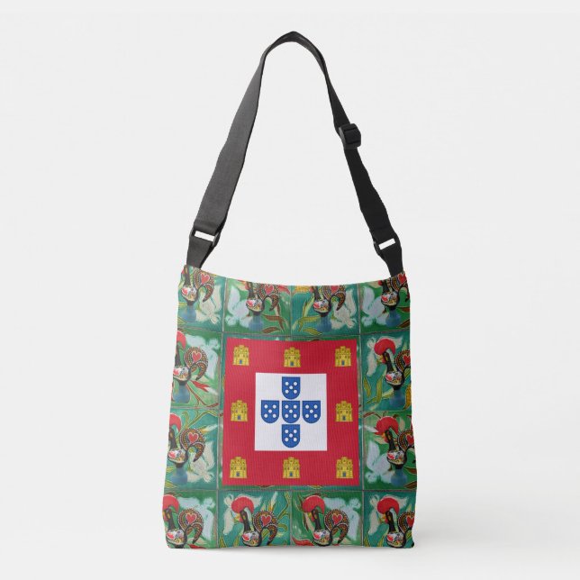 Galo de Barcelos, Portugal Crossbody Bag (Front)