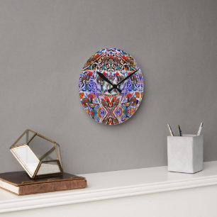 Galo de Barcelos Portugal Crossbody Bag Round Clock