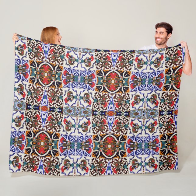 Galo de Barcelos, Portugal Fleece Blanket (In Situ)