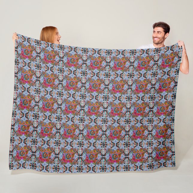 Galo de Barcelos, Portugal Fleece Blanket (In Situ)