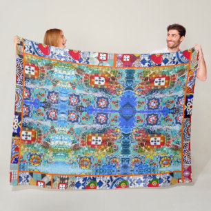 Galo de Barcelos, Portugal Fleece Blanket