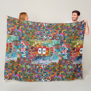 Galo de Barcelos, Portugal Fleece Blanket