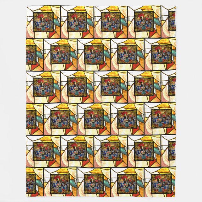 Galo de Barcelos, Portugal Fleece Blanket (Front)