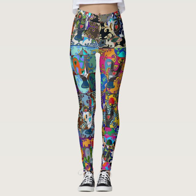 Galo de Barcelos, Portugal Leggings (Front)