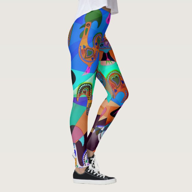 Galo de Barcelos, Portugal Leggings (Right)