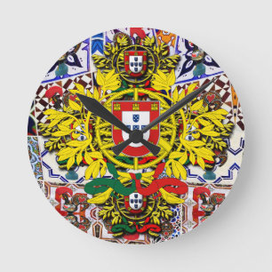 Galo de Barcelos Portugal Round Clock