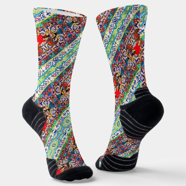 Galo de Barcelos, Portugal Socks (Angled)