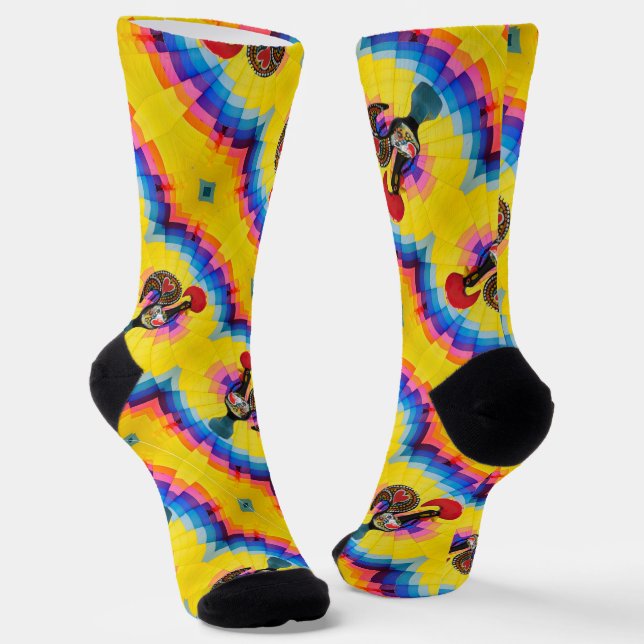 Galo de Barcelos, Portugal Socks (Angled)