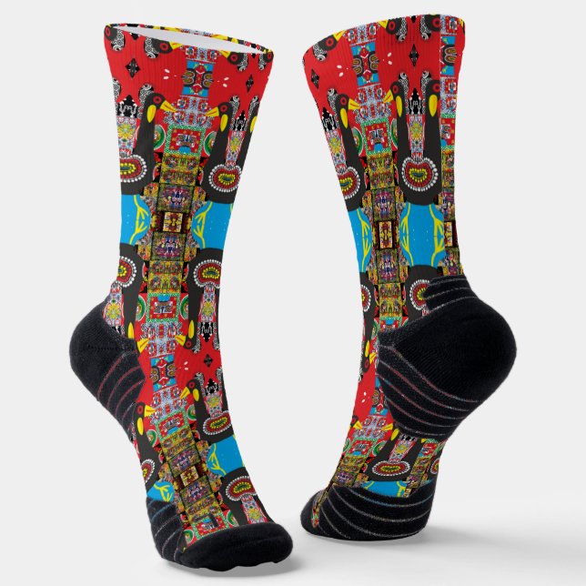Galo de Barcelos, Portugal Socks (Angled)