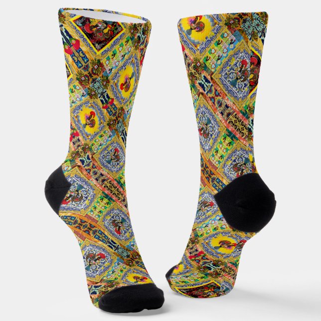 Galo de Barcelos, Portugal Socks (Angled)
