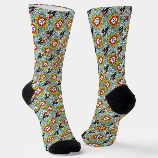 Galo de Barcelos, Portugal Socks (Angled)