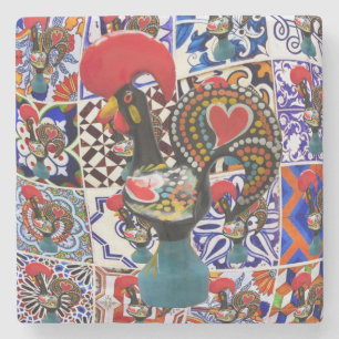 Galo de Barcelos Portugal  Stone Coaster
