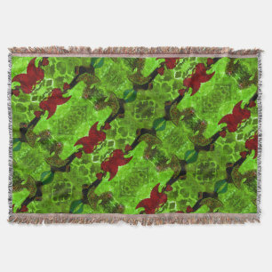 Galo de Barcelos, Portugal Throw Blanket