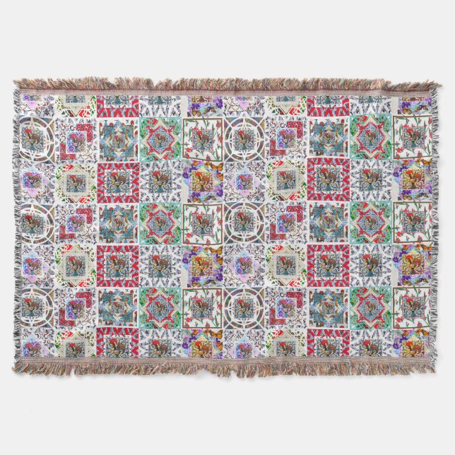 Galo de Barcelos, Portugal Throw Blanket (Front)
