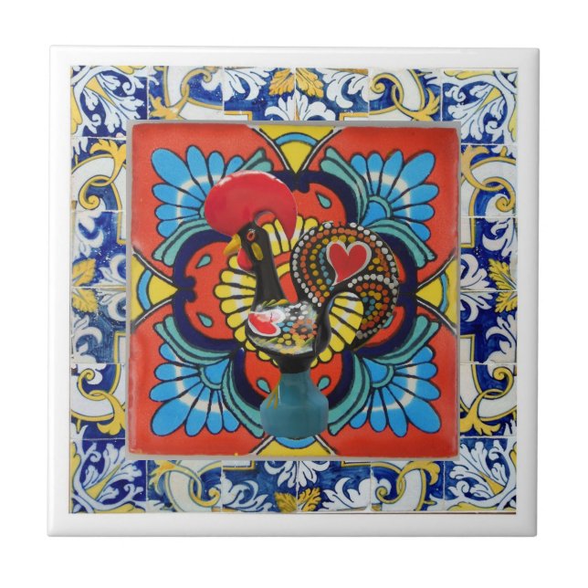 Galo de Barcelos, Portugal Tile (Front)