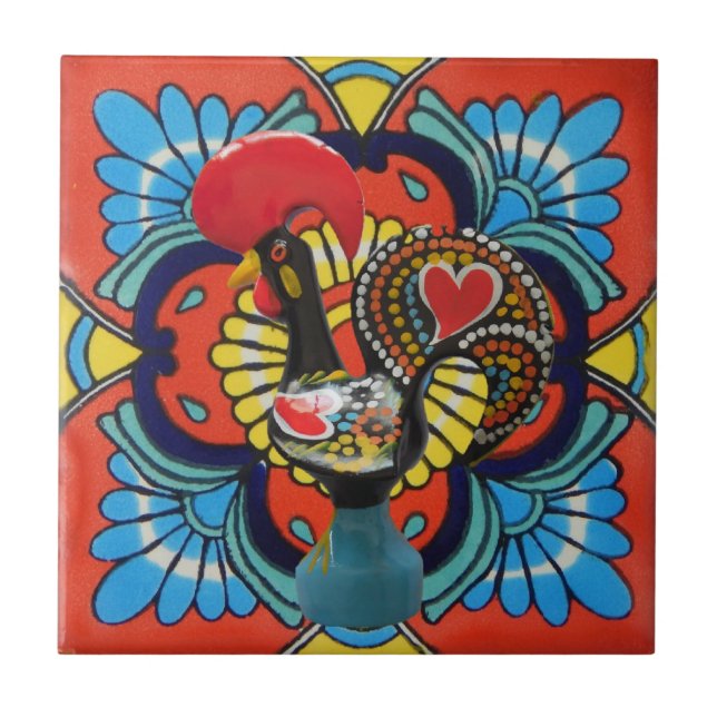 Galo de Barcelos, Portugal Tile (Front)