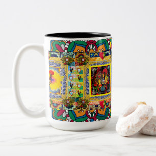 Galo de Barcelos, Portugal Two-Tone Coffee Mug