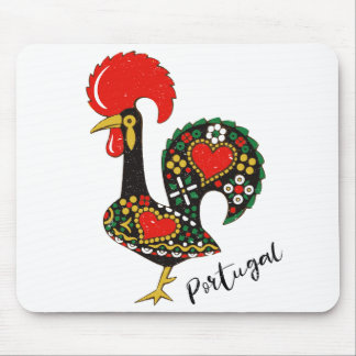 Galo de Barcelos Portuguese Rooster Mouse Mat