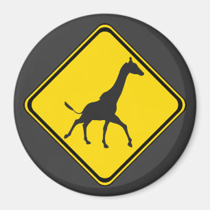 Galopping Giraffes Xing! Magnet