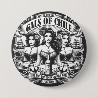 Gals of Chile 7.5 Cm Round Badge
