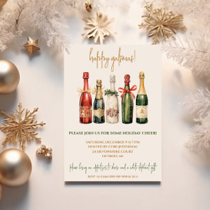Galsmas, Friendsmas, Champagne Holiday Party Invitation