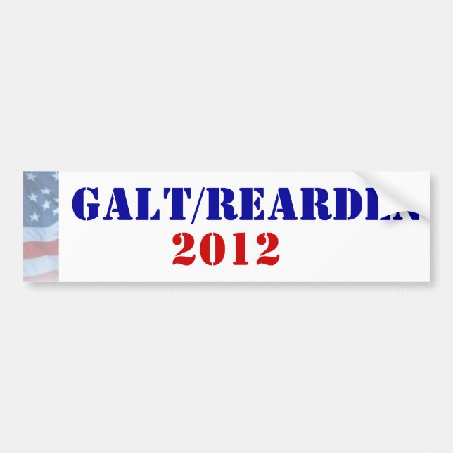 Galt/Rearden President 2012 Bumper Sticker (Front)