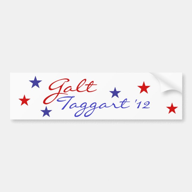Galt Taggart '12 Bumper Sticker (Front)