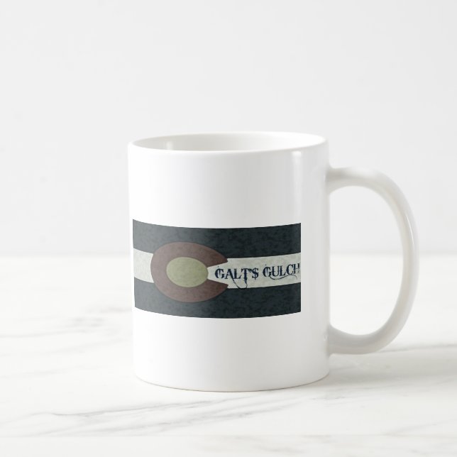 Galt's Gulch - Red White and Blue Combo Design Coffee Mug (Right)